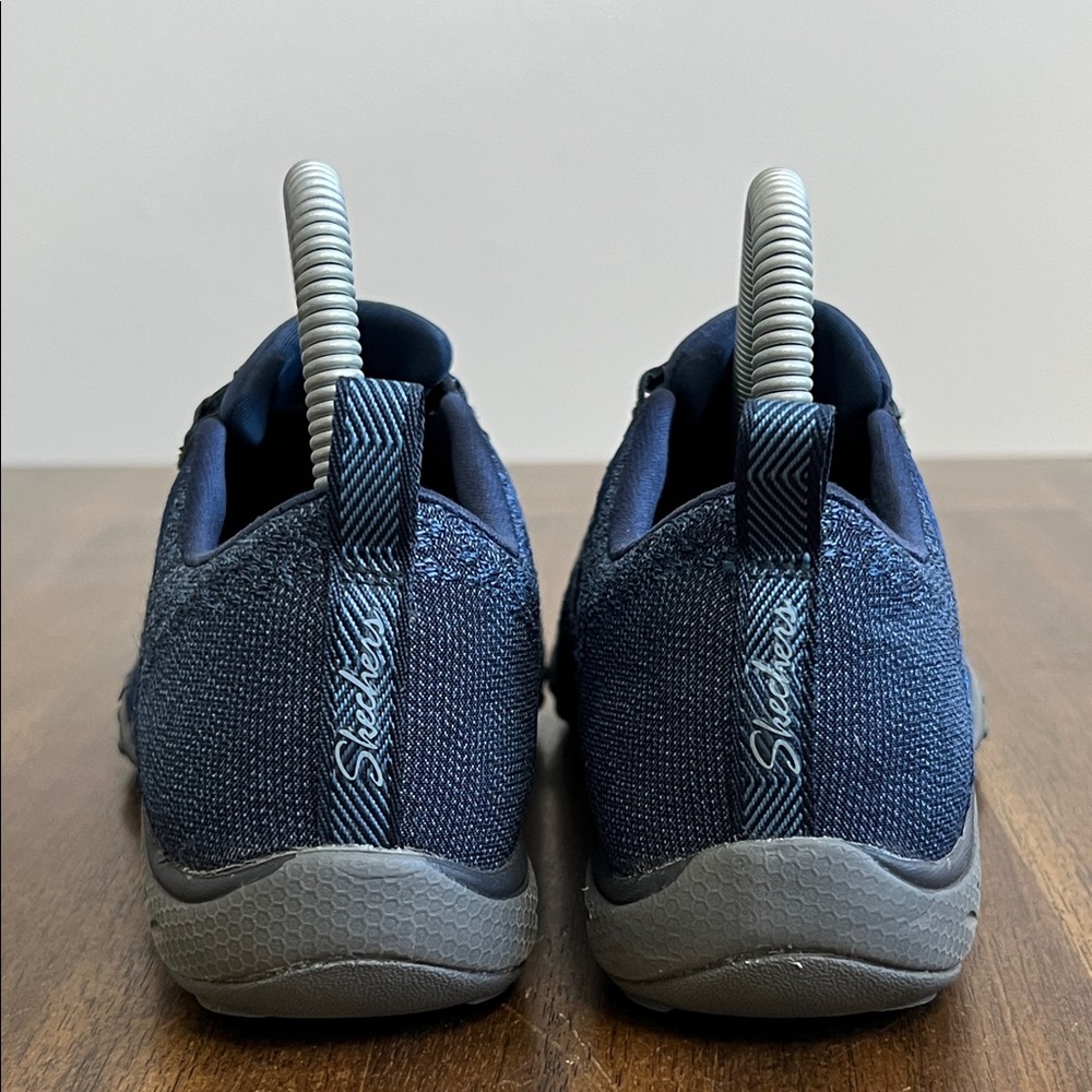 Skechers Womens Breathe Easy Infi Knity 100301 Blue Running Shoes Sneakers 7.5 - Picture 6 of 14